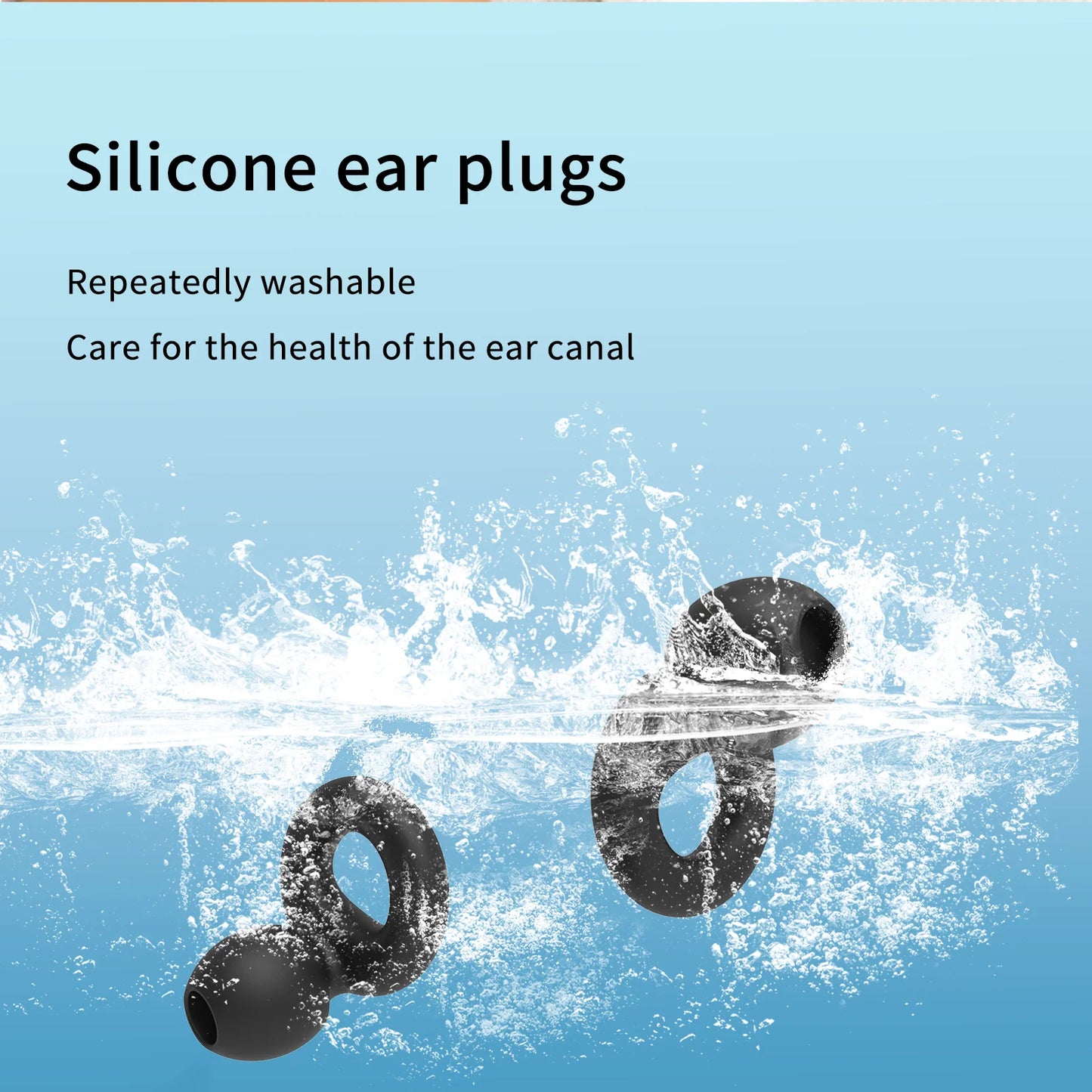 Noise Cancel Noise Silicone Earplugs