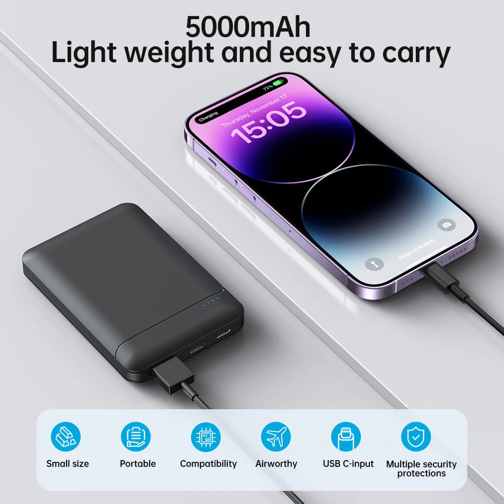 5000mAh Compact Portable Charger