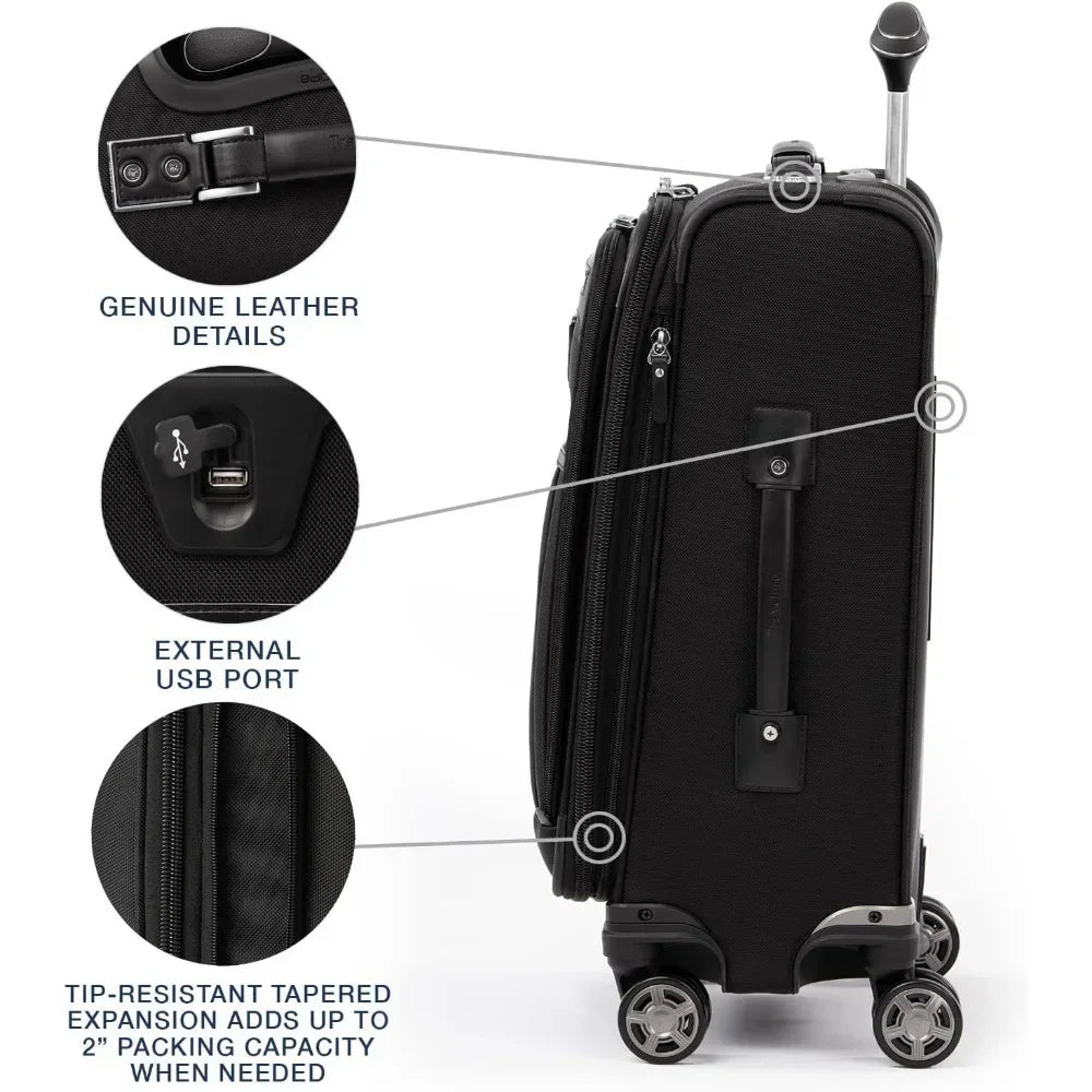 Platinum Elite Softside Expandable Carry on Luggage