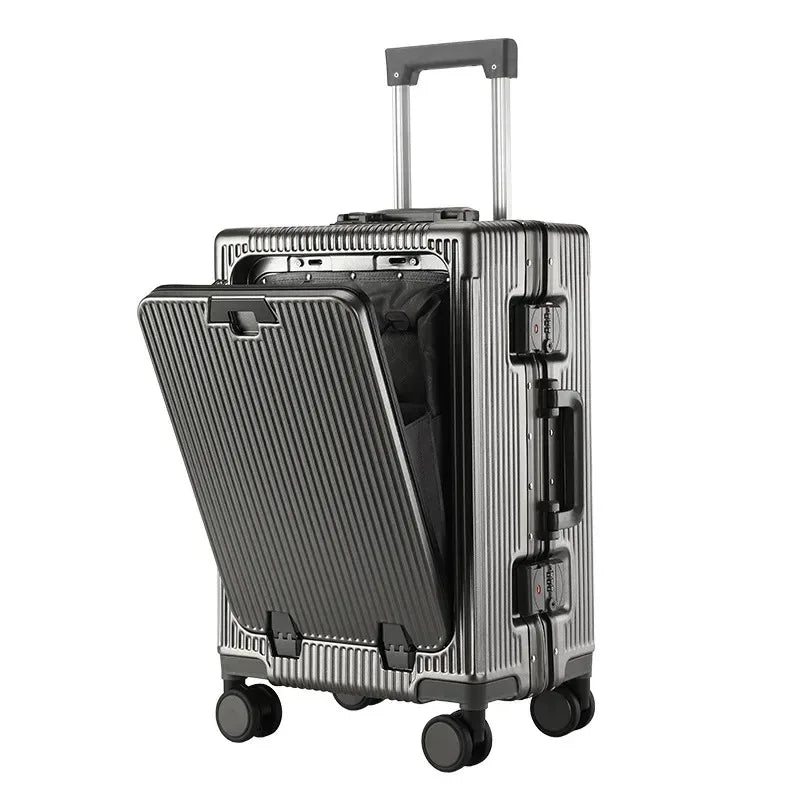 Aluminum Frame Trolley Case Carry-on Luggage