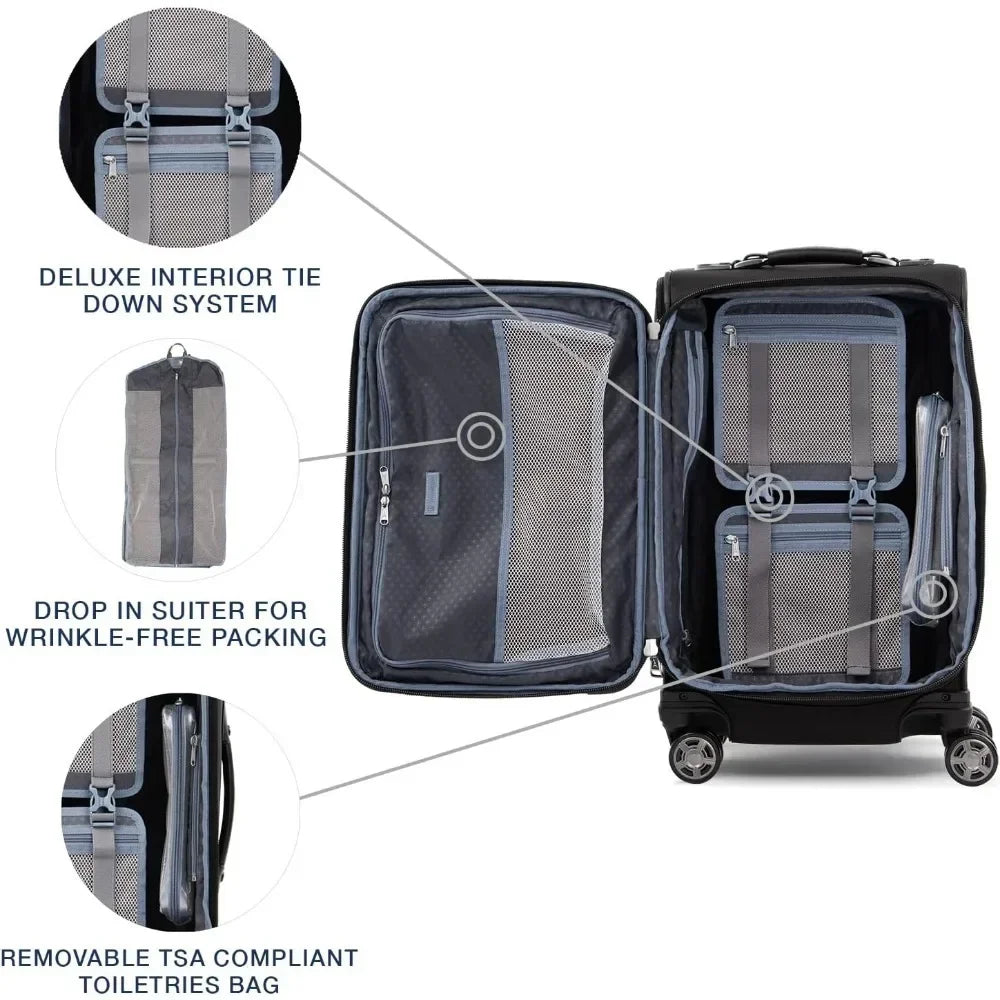 Platinum Elite Softside Expandable Carry on Luggage